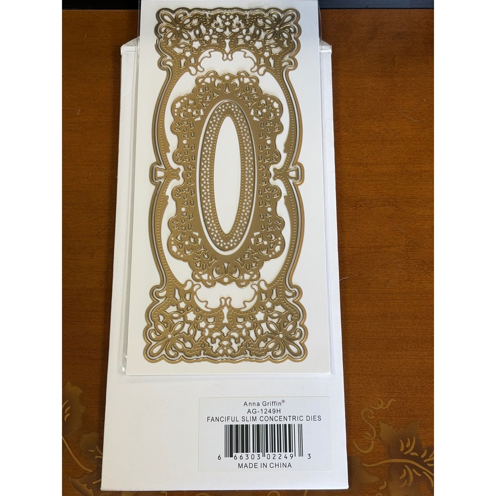 Anna Griffin Fanciful Slim Concentric Dies AG-1249H Metal Cutting Dies New